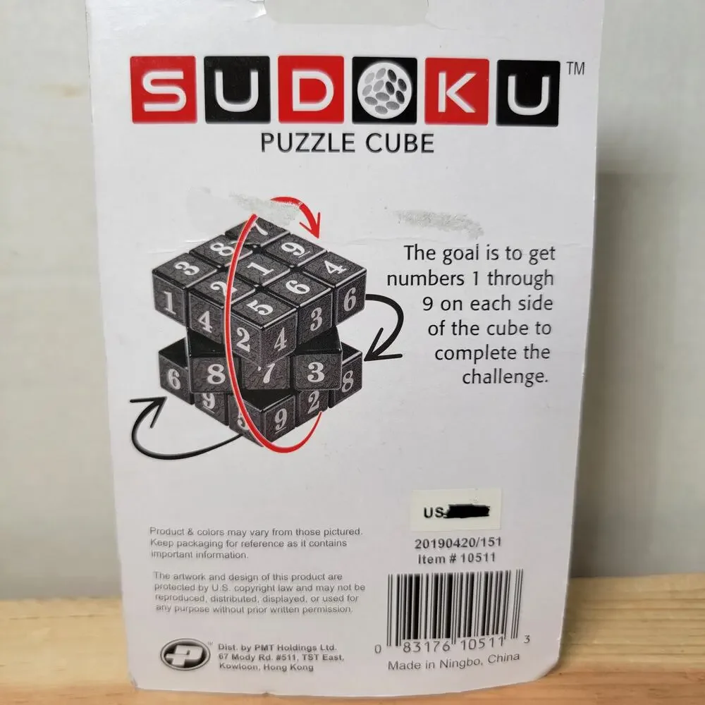Sudoku Puzzle Cube - NEW / SEALED